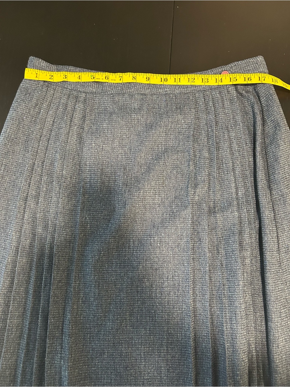 Vintage Pleated Skirt Wool Blend Dark Academia Preppy Classic size 40 - Picture 13 of 14